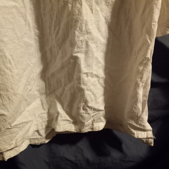 EUC white / off white linen shirt. xl - Picture 4 of 11
